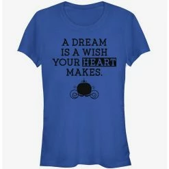 Buy ✔️ Disney A Dream Is a Wish Your Heart Makes 👧 Girls T-Shirt 😍