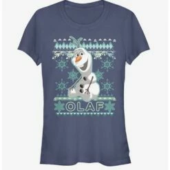 Wholesale ✔️ Disney Ugly 🎁 Christmas Sweater Olaf 👧 Girls T-Shirt ❤️