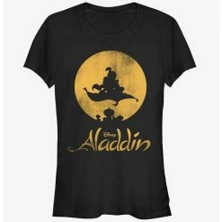 Brand new 🧨 Disney Magic Carpet Ride Silhouette 👧 Girls T-Shirt 🔥