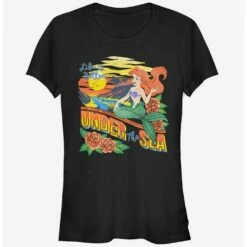 Outlet 💯 Disney The Little Mermaid Tropical Life 👧 Girls T-Shirt 🥰