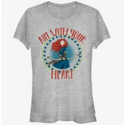 Flash Sale 😍 Disney Pixar Brave Merida Aim With Heart 👧 Girls T-Shirt 😀