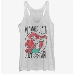Best Pirce 🎉 Disney Ariel Hair Don't Care 👧 Girls Tank ⭐