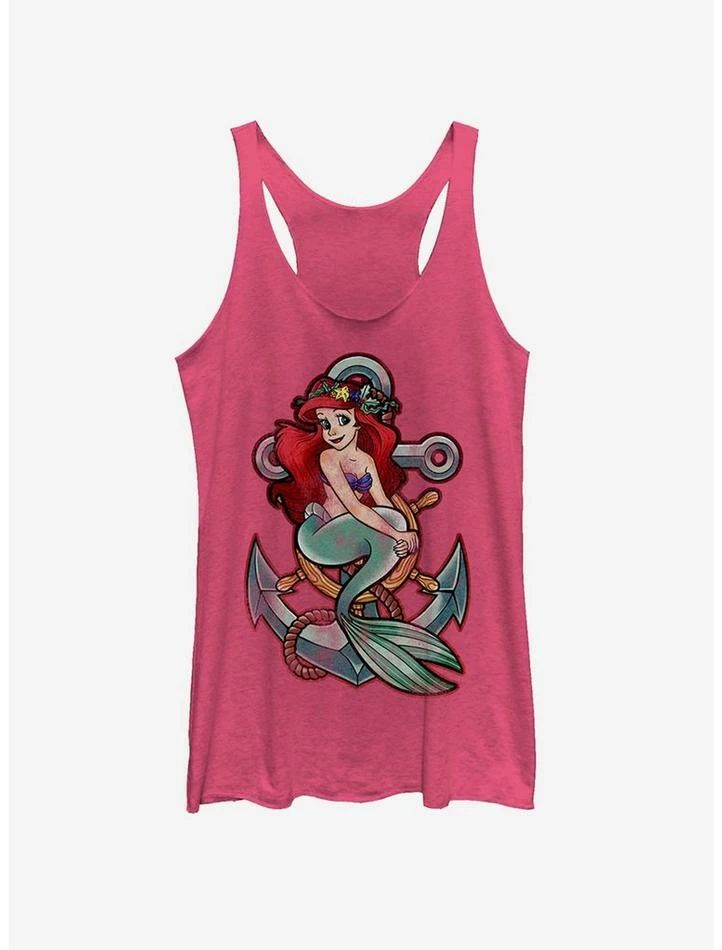 Outlet π Disney Ariel Vintage Anchor π§ Girls Tank π§¨