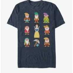 Best deal 🎁 Disney Snow White Pixel Dwarf T-Shirt 👏