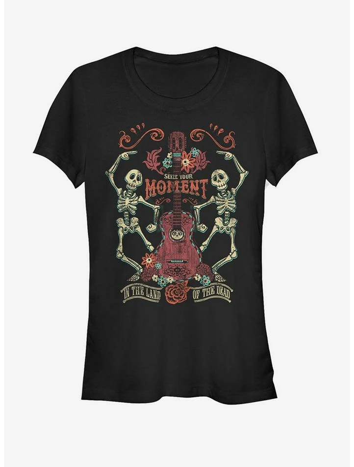 Deals โญ Disney Pixar Coco Seize Moment Skeleton Dance ๐ง Girls T-Shirt ๐งจ