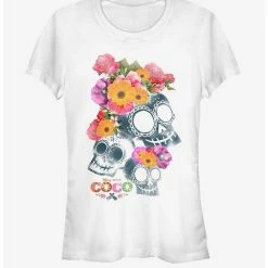 Outlet 😍 Disney Pixar Coco Floral Skeletons 👧 Girls T-Shirt 🛒