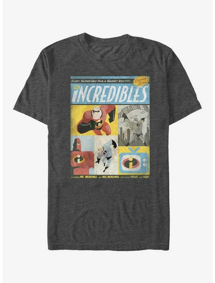 Buy 🤩 Disney Pixar The Incredibles Comic Book Cover T-Shirt 😉
