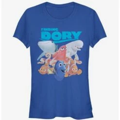 Brand new 💯 Disney Pixar Finding Dory Whole Gang 👧 Girls T-Shirt 🎁