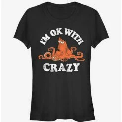 Deals 👏 Disney Pixar Finding Dory Hank Ok With Crazy 👧 Girls T-Shirt 😉