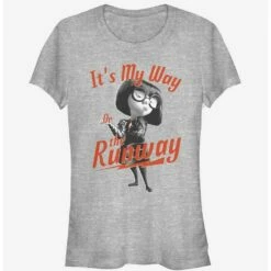 Outlet ⌛ Disney Pixar The Incredibles Edna Mode My Way or Runway 👧 Girls T-Shirt 🔔