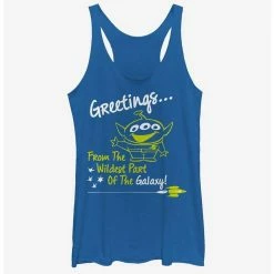 New ⌛ Disney Pixar Toy Story Alien Greeting from Wild Galaxy 👧 Girls Tank Top 🤩