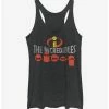 Outlet ✔️ Disney Pixar The Incredibles Masked Family 👧 Girls Tank Top 💯