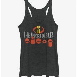 Outlet ✔️ Disney Pixar The Incredibles Masked Family 👧 Girls Tank Top 💯