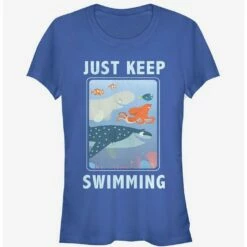Coupon 🔔 Disney Pixar Finding Dory Keep Swimming Frame 👧 Girls T-Shirt ⌛
