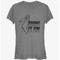 Best deal 🥰 Disney The Emperor's New Groove Kuzco Bring It On Outline 👧 Girls T-Shirt 👏