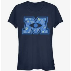 Brand new 🔔 Disney Pixar Monsters Inc M Eyeball Logo 👧 Girls T-Shirt ✔️