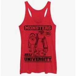 Discount ✨ Disney Pixar Monsters Inc College Friends Est. 1313 👧 Girls Tank Top ⌛