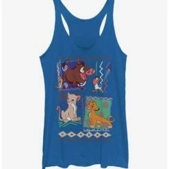 Brand new ❤️ Disney Lion King Retro 90's Savannah Friends 👧 Girls Tank Top 👍