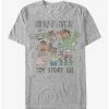 Top 10 👍 Disney Pixar Toy Story Retro Japanese Text Character Scene T-Shirt 🧨