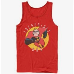 Best Pirce ✨ Disney Pixar The Incredibles Pixar The Incredibles Incredible Dad Tank Top 😉