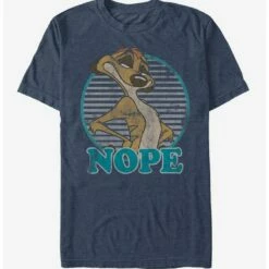 Outlet 🌟 Disney Lion King Retro Nope Timon T-Shirt 😉
