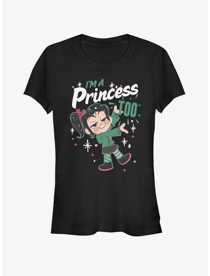 Brand new ⌛ Disney Wreck-It Ralph Princess Too 👧 Girls T-Shirt 😉