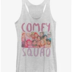 Discount ❤️ Disney Ralph Breaks The Internet Princess Selfie Grey 👧 Girls Tank Top 😉
