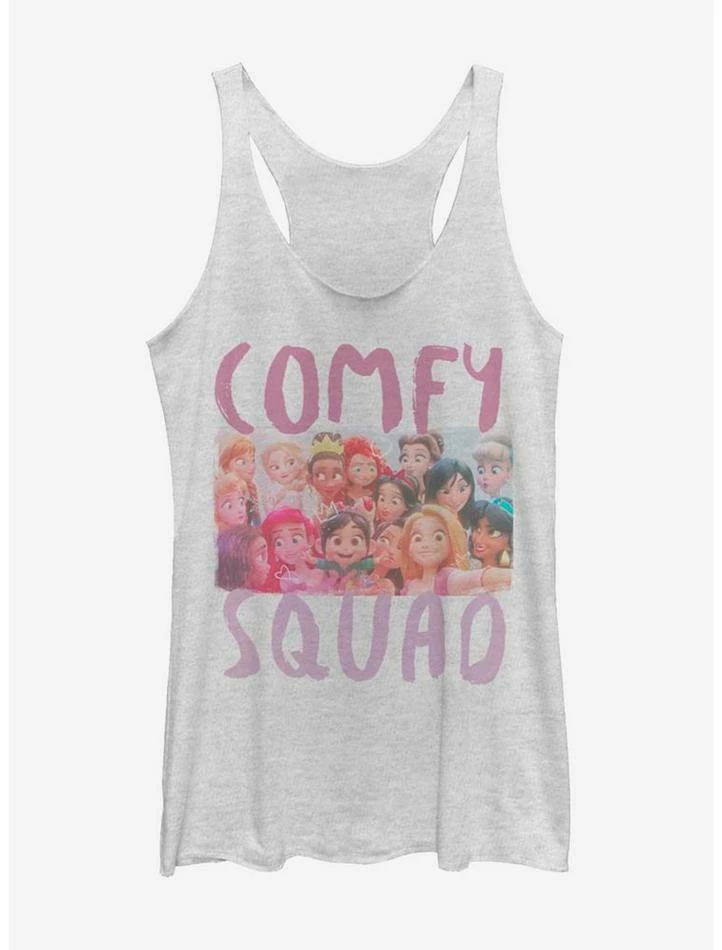 Discount ❤️ Disney Ralph Breaks The Internet Princess Selfie Grey 👧 Girls Tank Top 😉