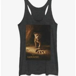 Buy ⌛ Disney The Lion King 2019 Simba Poster Heathered 👧 Girls Tank Top 🤩
