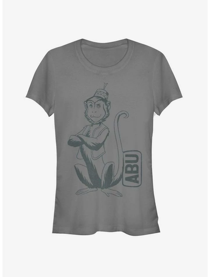 Outlet ✨ Disney Aladdin 2019 Abu Side Kick Pocket 👧 Girls T-Shirt 🤩 - Image 3