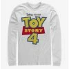 Promo 😀 Disney Pixar Toy Story 4 Full Color Logo Long-Sleeve T-Shirt 🎁