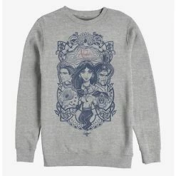 Top 10 💯 Disney Aladdin 2019 Vintage Aladdin Collage Sweatshirt ✔️