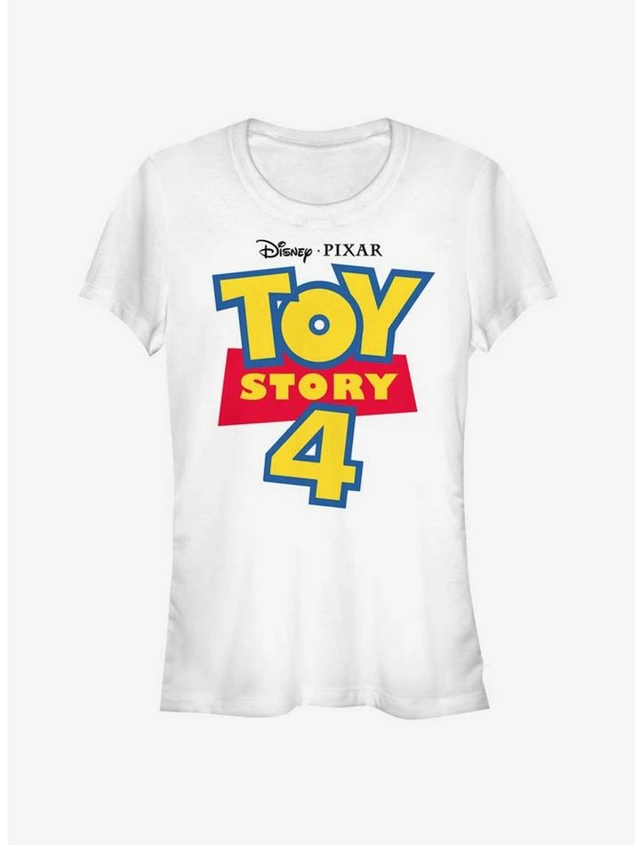 Budget 🌟 Disney Pixar Toy Story 4 Full Color Logo 👧 Girls T-Shirt ✔️