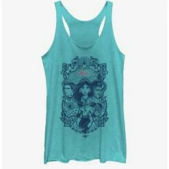 Brand new 💯 Disney Aladdin 2019 Vintage Aladdin Collage 👧 Girls Tank 😉