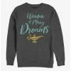 New 🎁 Disney Aladdin 2019 👩 Woman of Many Dreams Cursive Sweatshirt 🎉