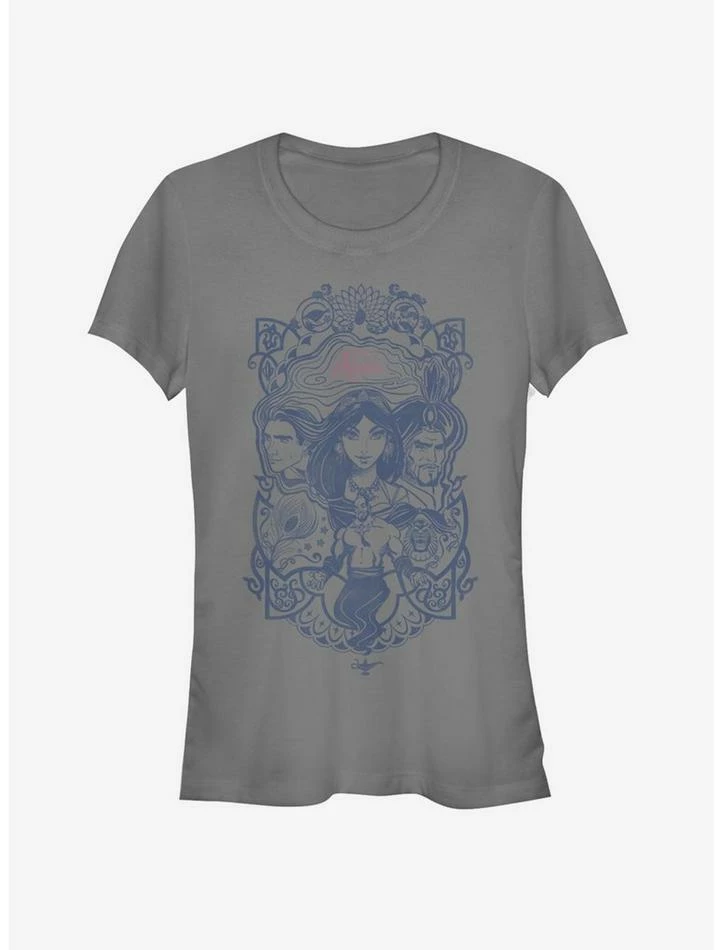 Wholesale 🔔 Disney Aladdin 2019 Vintage Aladdin Collage 👧 Girls T-Shirt 🤩