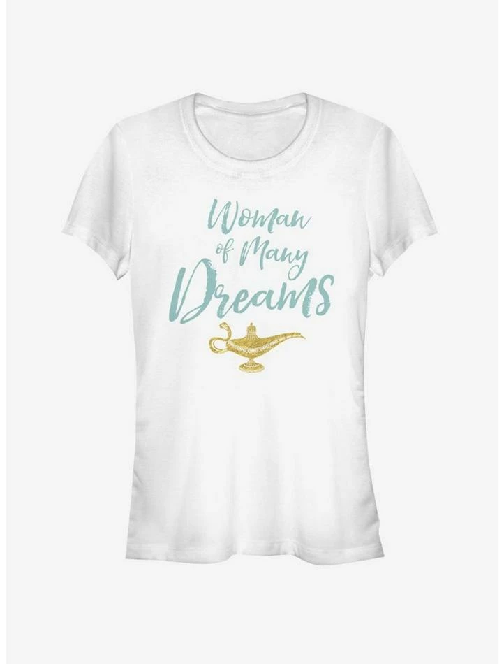 Promo 😉 Disney Aladdin 2019 👩 Woman of Many Dreams Cursive 👧 Girls T-Shirt 💯 - Image 2