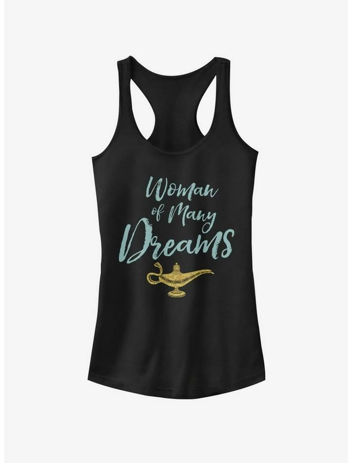Top 10 ๐ Disney Aladdin 2019 ๐ฉ Woman of Many Dreams Cursive ๐ง Girls Tank ๐