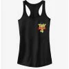 Best Sale ⭐ Disney Pixar Toy Story 4 Chest Color Logo 👧 Girls Tank ✔️