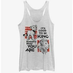 Discount 😀 Disney The Lion King 2019 Simba Text 👧 Girls Tank 🔔