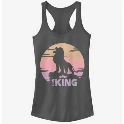 Budget ✨ Disney The Lion King 2019 Sunset Logo 👧 Girls Tank 🎉