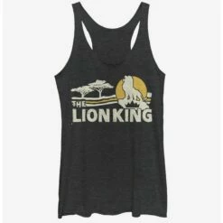 New 👏 Disney The Lion King 2019 Savannah Scene Back 👧 Girls Tank 😉