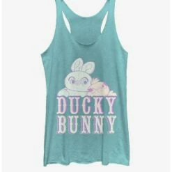 Cheapest 👍 Disney Pixar Toy Story 4 Sideshow Buddies 👧 Girls Tahiti Blue Tank Top 🎁