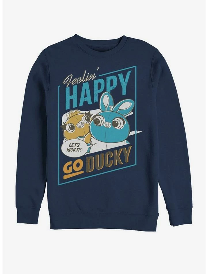 Cheap ๐ Disney Pixar Toy Story 4 Happy Go Ducky Navy Blue Sweatshirt ๐ฏ