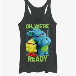 Cheapest 🔔 Disney Pixar Toy Story 4 Ready 👧 Girls Black Heathered Tank ⭐