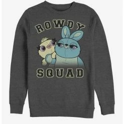 Outlet ❤️ Disney Pixar Toy Story 4 Rowdy Squad Charcoal Heathered Sweatshirt 😍