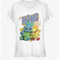 Hot Sale 😍 Disney Pixar Toy Story 4 Hang Time 👧 Girls White T-Shirt 😉