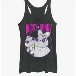 Budget ❤️ Disney Pixar Toy Story 4 Heavy Metal Buds 👧 Girls Heathered Tank Top ⭐