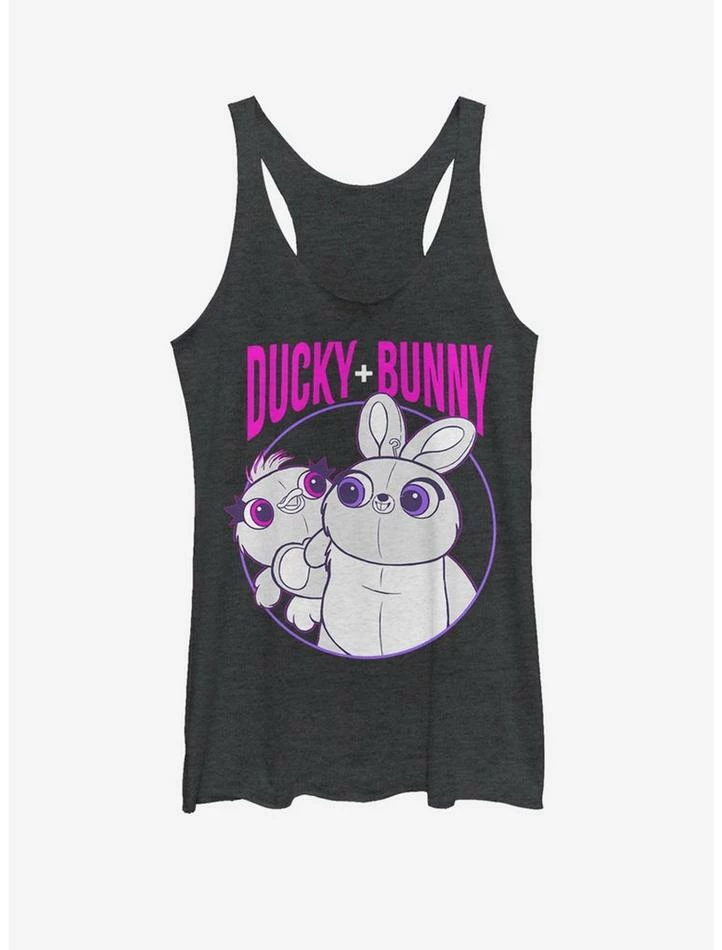 Budget โค๏ธ Disney Pixar Toy Story 4 Heavy Metal Buds ๐ง Girls Heathered Tank Top โญ