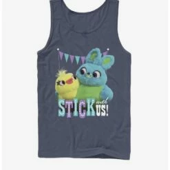 Coupon 👏 Disney Pixar Toy Story 4 Stick With Us Navy Blue Tank Top 👏